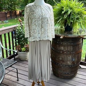 Alex Evenings Formal Elegant Long Gown & Jacket Size 16